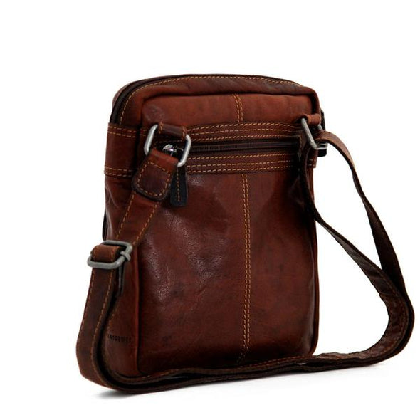 leather crossbody bag for men or women