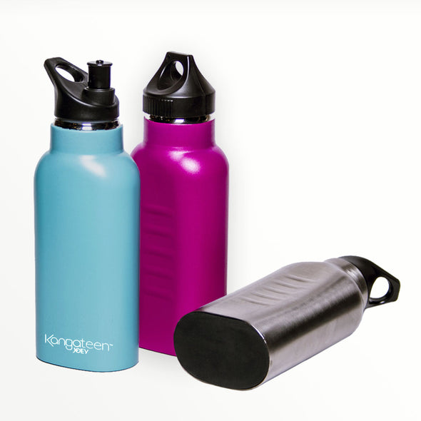 insulated water bottle with slender grip