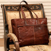professional leather bag with padded laptop pocket