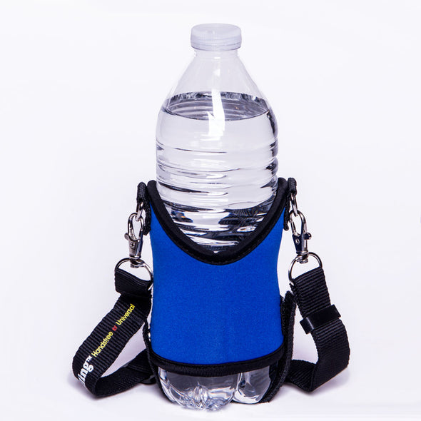 blue drink sling water bottle holder