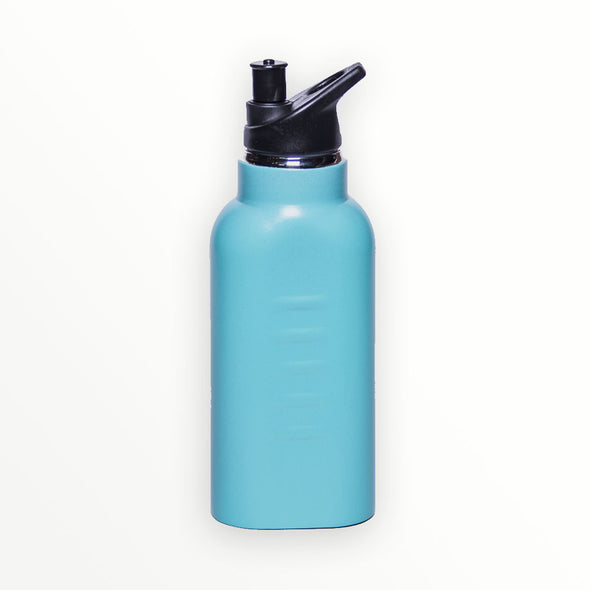 kangateen blue metal water bottle