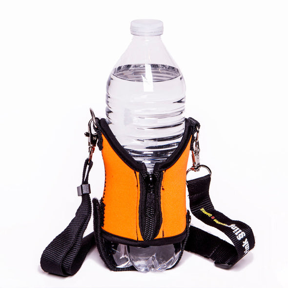 orange water bottle holder - drink sling