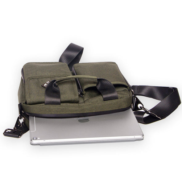 small travel bag and organizer holds tablet